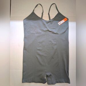 Woman's Seamless Romper - Colsie Gray XL